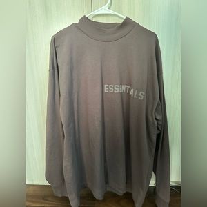 Essentials Long Tee Off Black